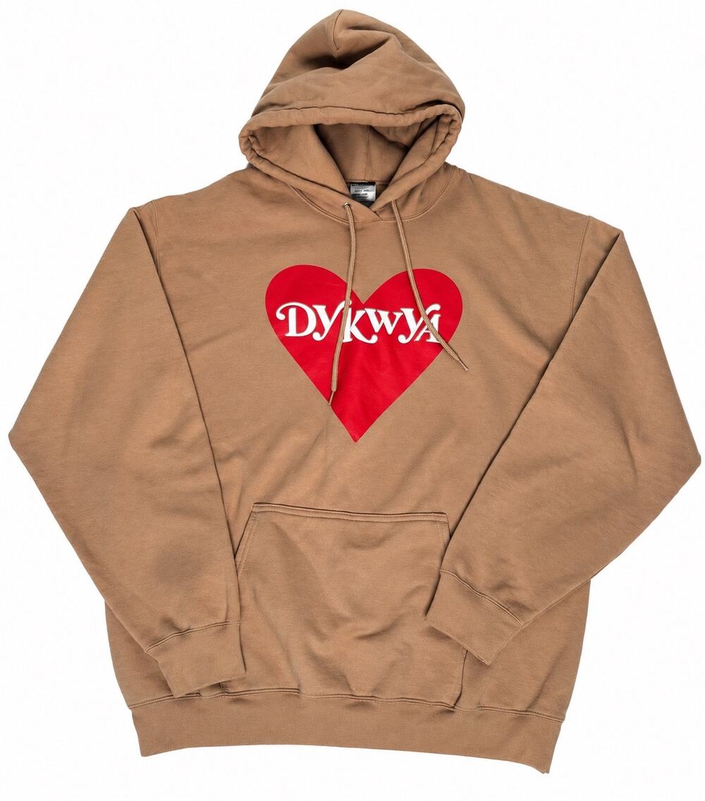Port & Company Do You Know Who You Are? Hoodie XL Tan Brown Pullover
